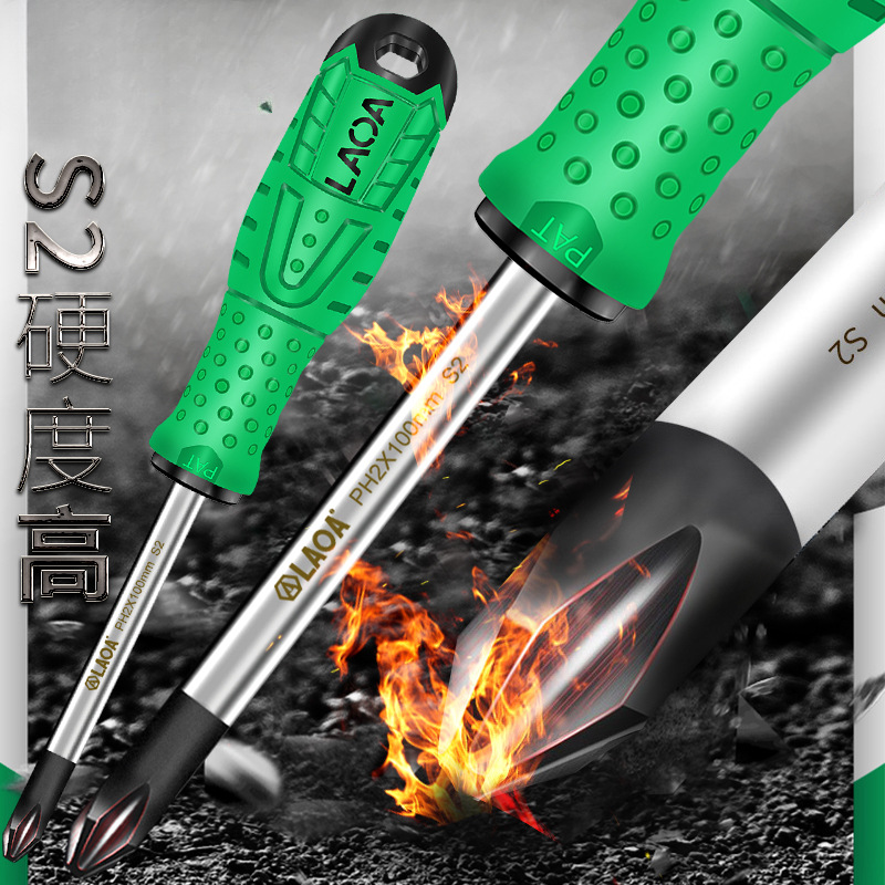 Old A destornillador industrial cruzada un tornillo lote destornillador pequeño conjunto de destornillador super duro con magnetismo