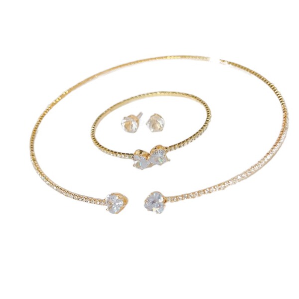 choker pearl heart-shaped