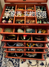 歐式女木質首飾盒化妝盒首飾收納盒飾品盒公主手飾收納盒韓國耳環