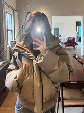 夹棉加厚棉衣拉德2025美女羽绒棉服小个子保暖PU皮外套潮冬季复古