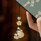 Creative Handmade Bodhi Money Bag Mobile Phone Chain Pendant Couple High-end Car Keychain Lucking Bag Bag Hanging Jewelry