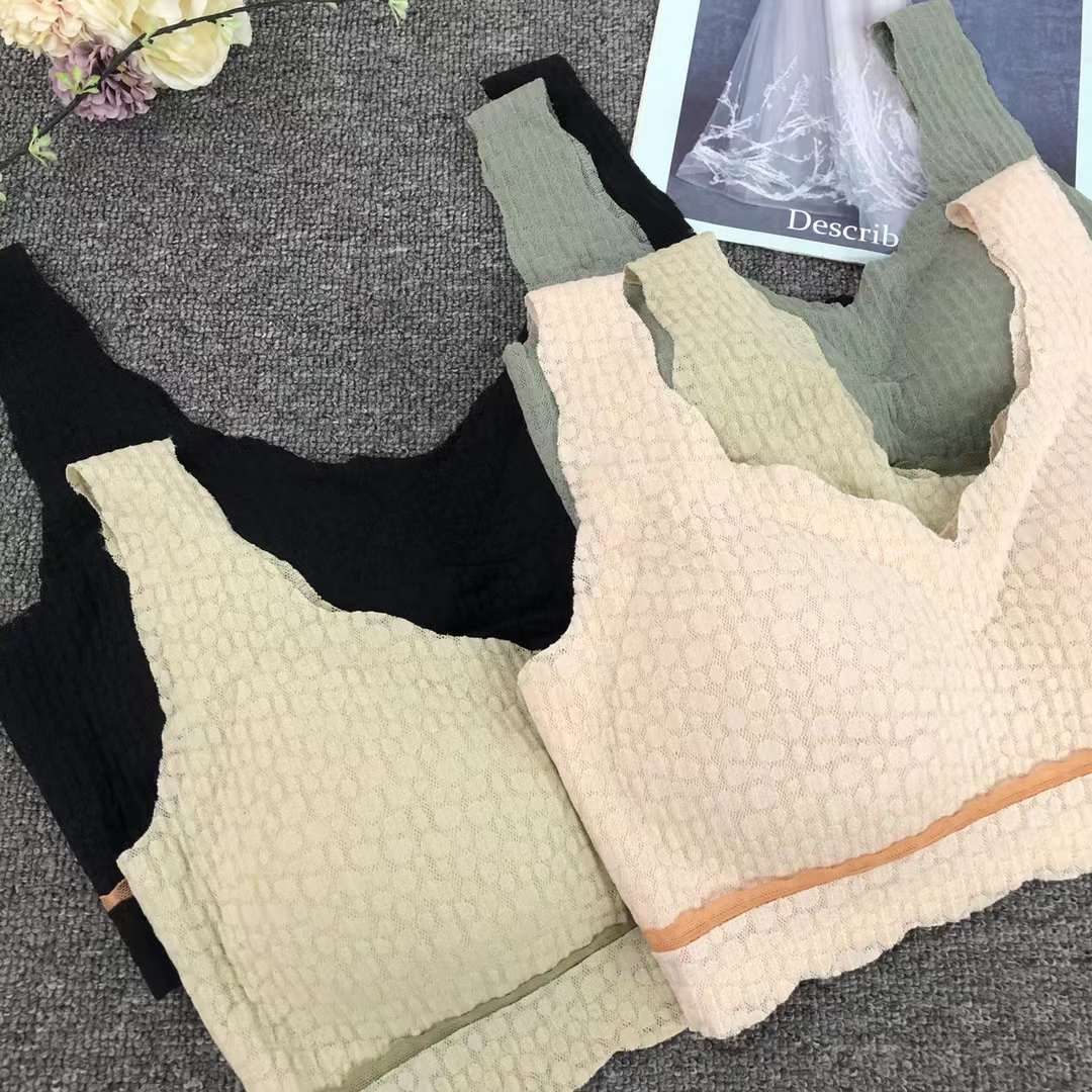 Nuevo chaleco sin costuras de alta elasticidad de alta calidad de dama sin anillo de acero bra de yoga ropa interior deportiva mujer al por mayor
