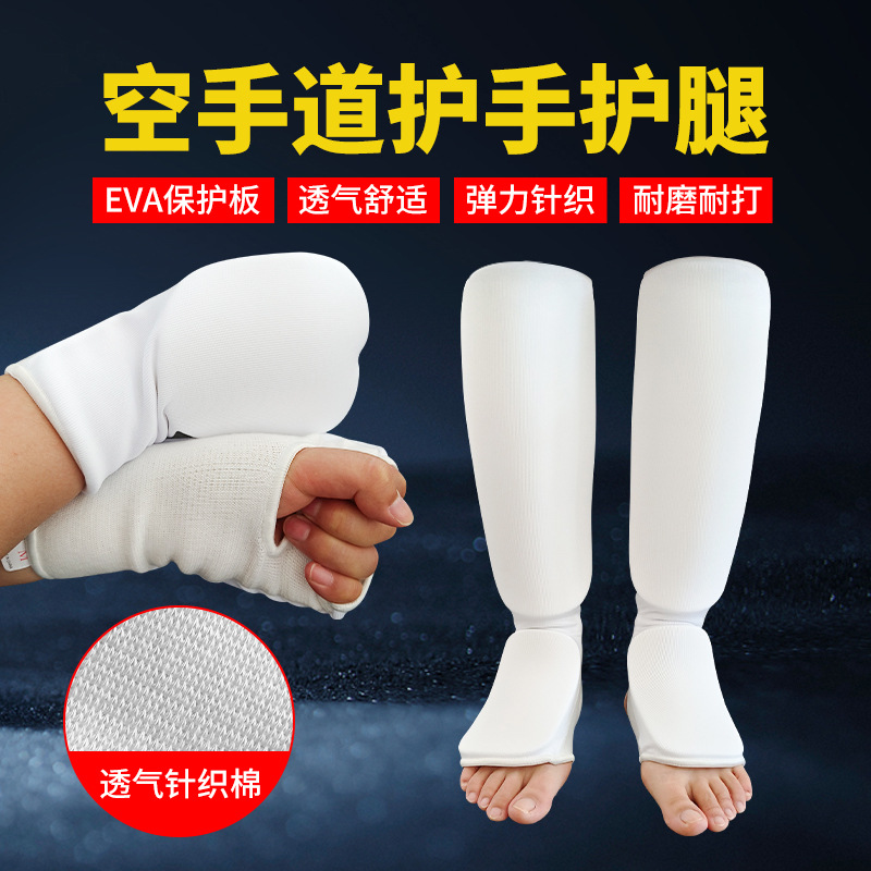 Boxing Karate Protective Gear Shin Guards Taekwondo Shin Guards Instep Cotton Mma Fighting Sanda Protective Gear Shin Guards