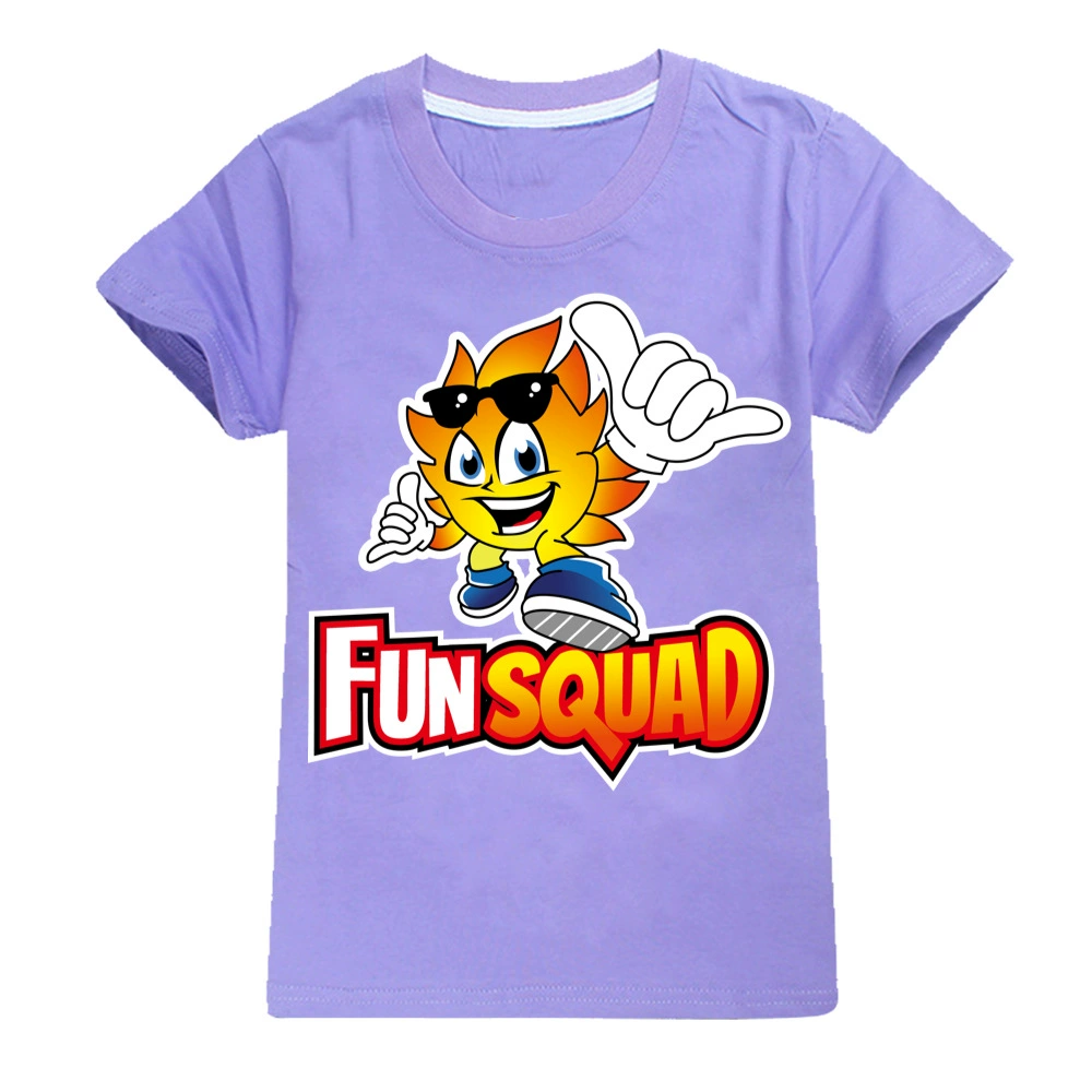 Children's cotton T-shirt Boy Fun Squad Gaming Cartoon T shirt Print Kids T-shirt Girl's Harajuku Summer 3D Short Sleeve T-shirt t-shirt in kid	