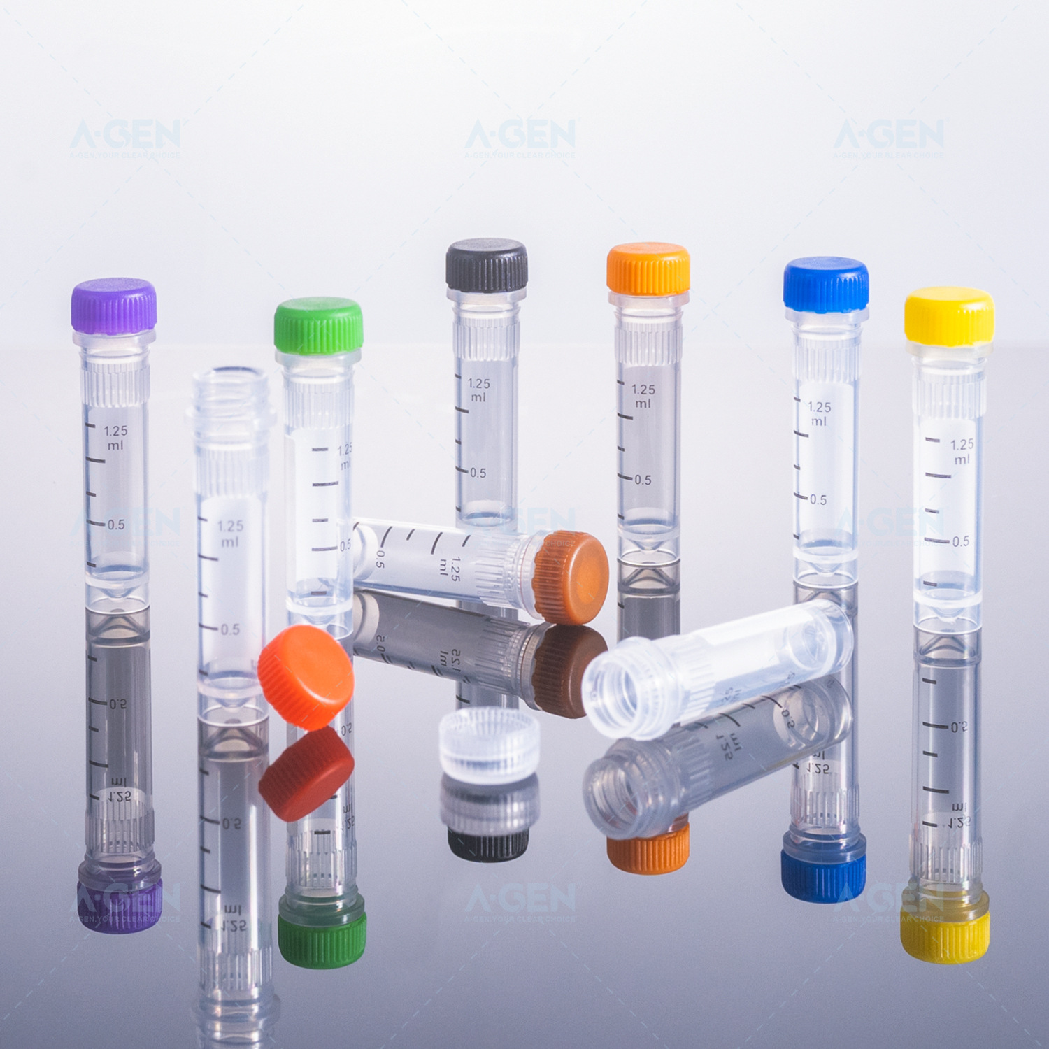 爱津 厂家直销 螺口管 无菌（低盖）0.5ml/1.5ml/2.0ml 实验耗材