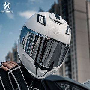 Hnj Motorcycle Helmet Summer Sun Protection Unisex Electric Vehicle Helmet Full Helmet Personalized Cross-Border Motorcycle Helmet
