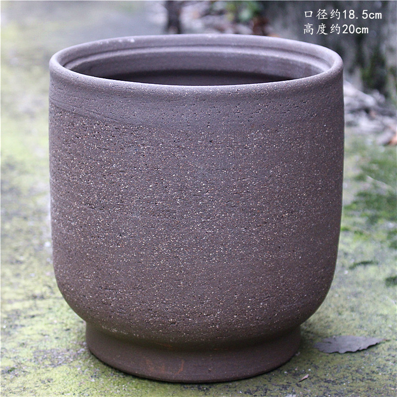 Yixing Unglazed Plain Pottery Large Gua Sha Pottery Flower Pot Ceramic Succulent Old Pile Flower Pot High Tube Breathable Coarse Pottery Flower Pot Yixing Unglazed Plain Pottery Large Gua Sha Pottery Flower Pot Ceramic Succulent Old Pile Flower Pot High Tube Breathable Coarse Pottery Flower Pot