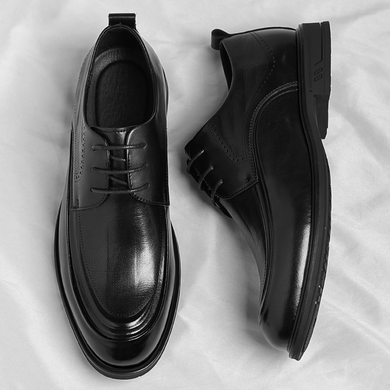 Herren Businessschuhe Aus Echtleder Derby Lederschuhe Formell_voghion.com