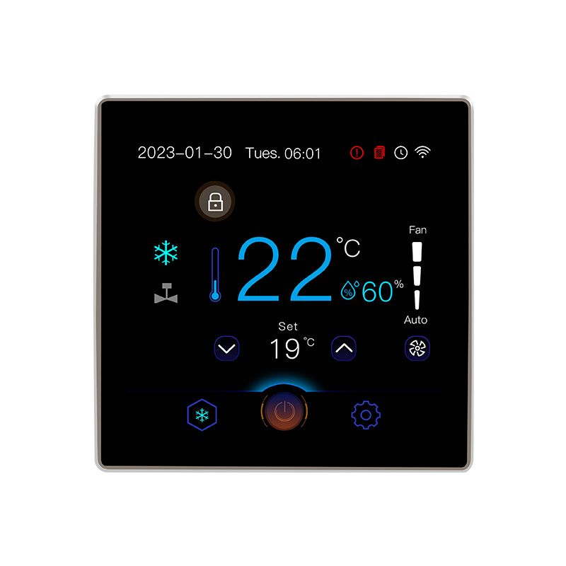 新款4寸彩屏空调智能控制器 带涂鸦APP 预留485型号为G6-X-WK