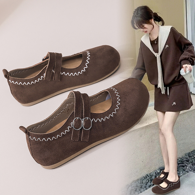 Retro Birkenstock Boston style shoes with hidden heel flat