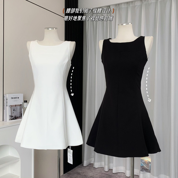 Black dress sleevless
