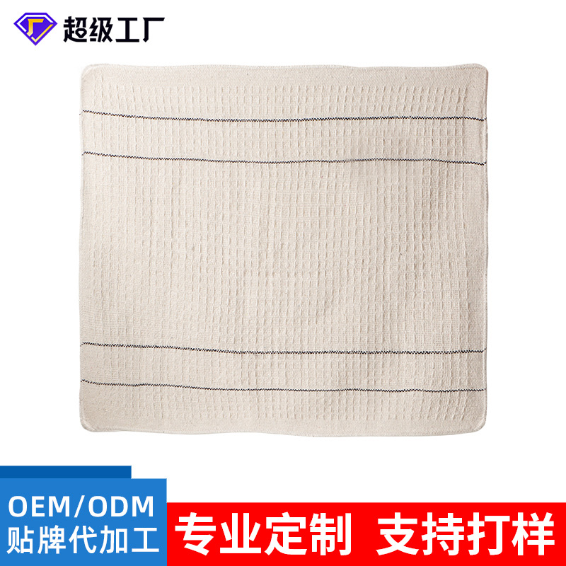 Limpieza de paño de piso de cocina limpia paño de algodón absorbente Fabricante toalla de lavavajillas toalla de piso personalizada