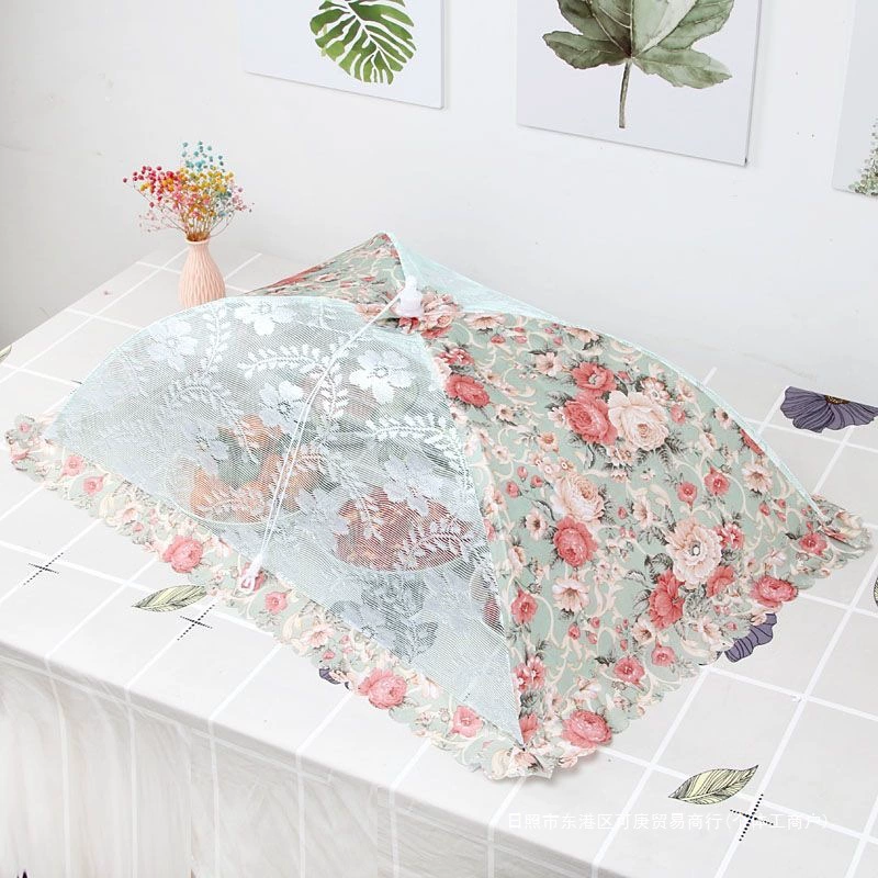 Vegetable cover 2025 new home dining table cover meal cover foldable leftovers dustproof cover rice table dust cover