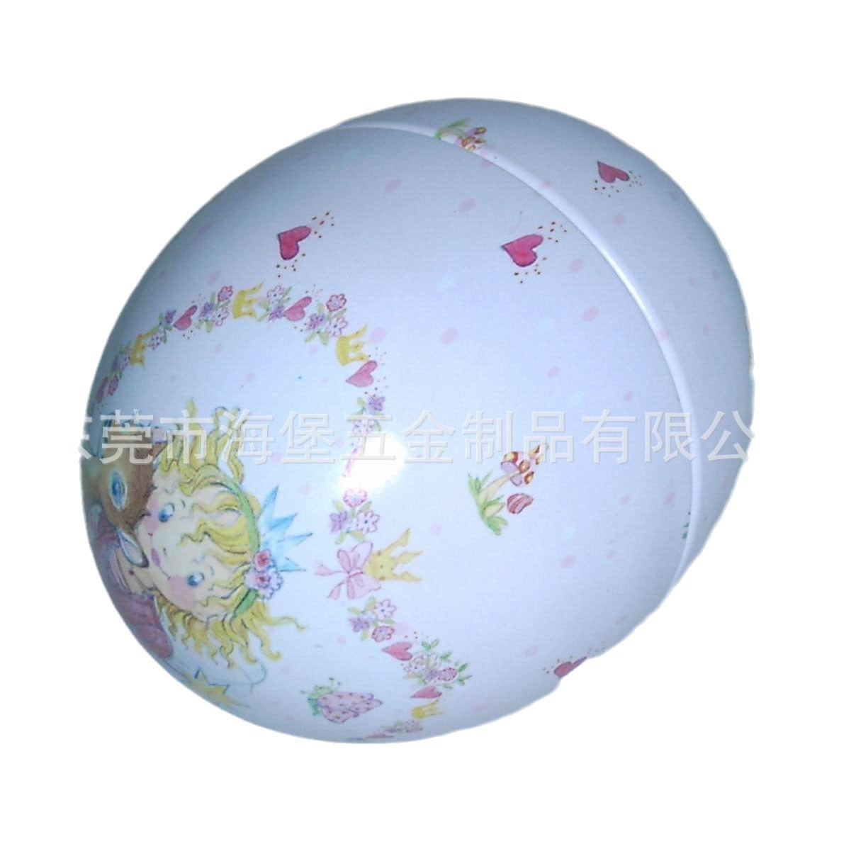 厂家直销马口铁球形铁罐 复活节蛋铁罐