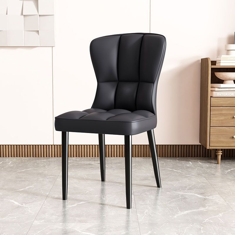 Asiento de restaurante nórdico simple respaldo superior silla de comedor de paquete flexible silla de negociación de hotel image 9