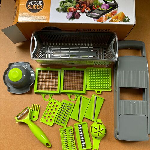 New cross-border multi-functional chopper, manual slicer, shredder, grater, manufacturer at the source