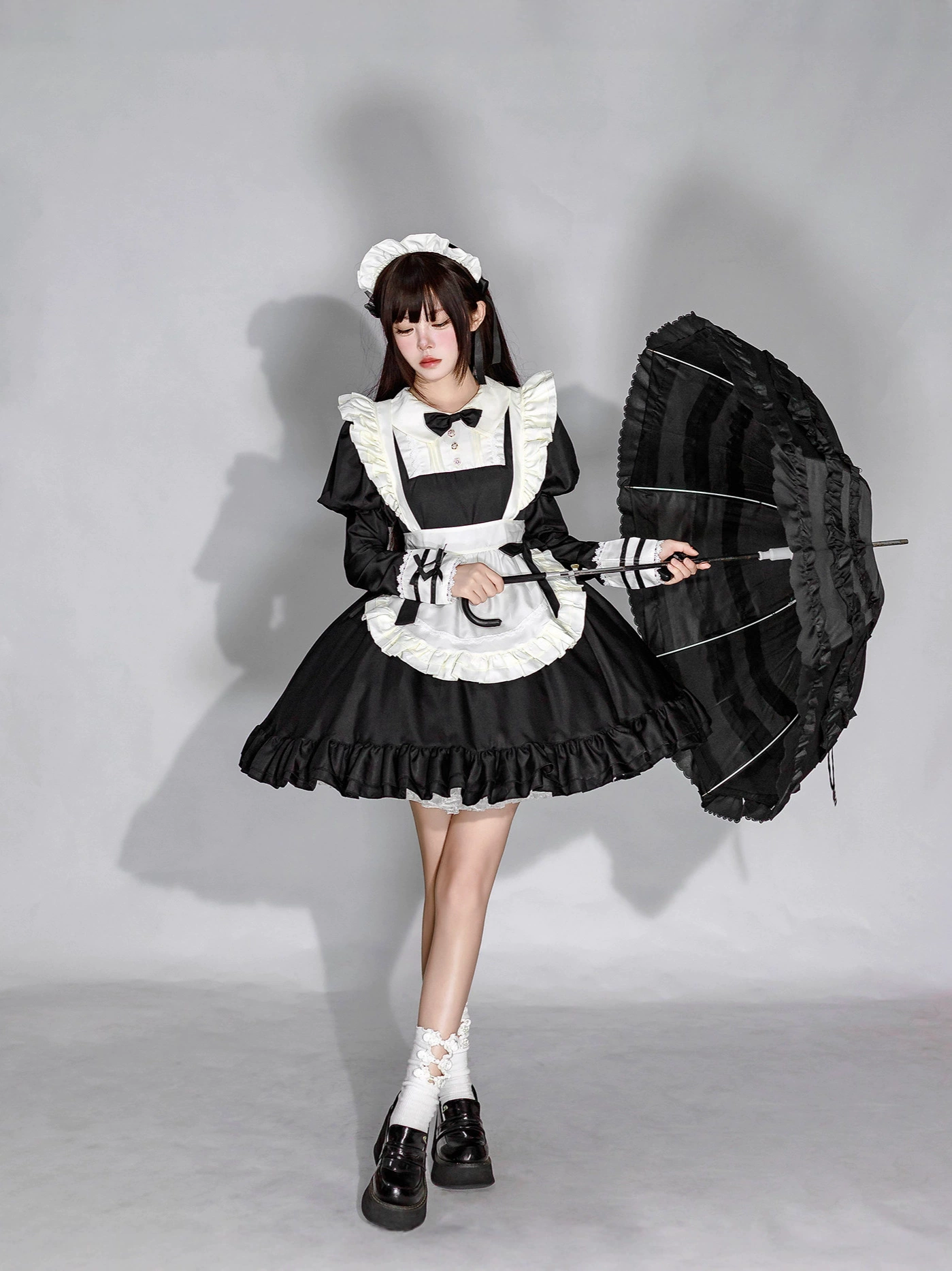 Японское кружевное платье, кофейный очаровательный боди, стиль Lolita