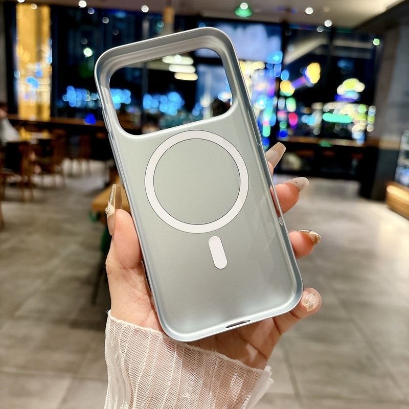 超薄金属漆适用iPhone17pro手机壳细圈磁吸苹果16pro防摔15保护套|undefined