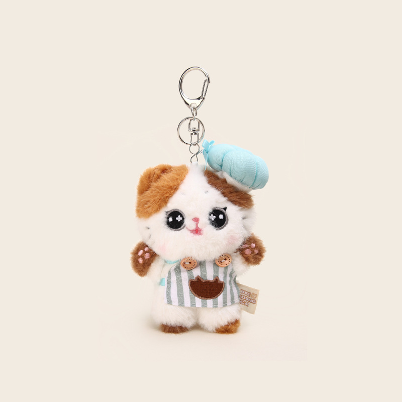 Original Mi Tuan Cat Cooking Series Plush Pendant Keychain Cute Bag Charm Small Gift Wholesale