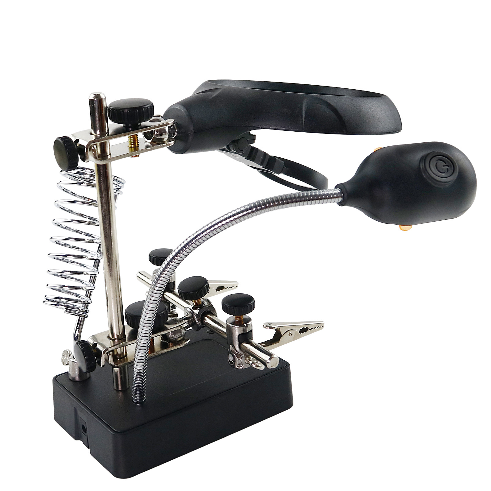 带辅助夹放大镜