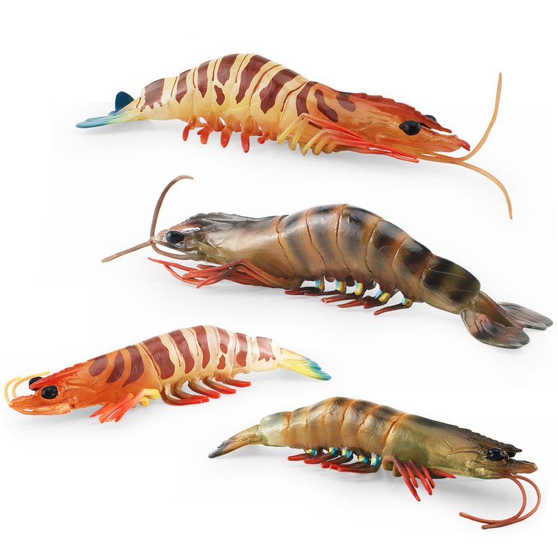 Cross-border Simulation Marine Shrimp Model Aquatic Tiger Shrimp Class Festival Shrimp Toy Desktop Static Ornaments Decorations Cross-border Simulation Marine Shrimp Model Aquatic Tiger Shrimp Class Festival Shrimp Toy Desktop Static Ornaments Decorations