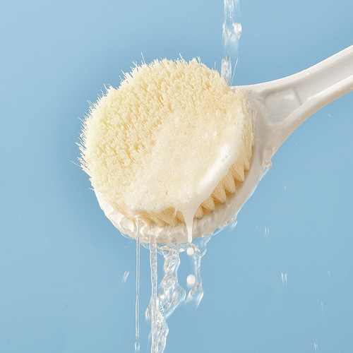 Bath brush, bath artifact, soft-bristled long-handled bath brush, back rub, back brush, mud, no need for help, body rub towel