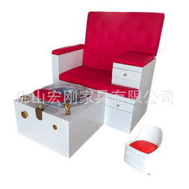 足浴沙发座椅沐足疗洗脚洗浴中心按摩美容SPA浴场沙发带灯带冲浪