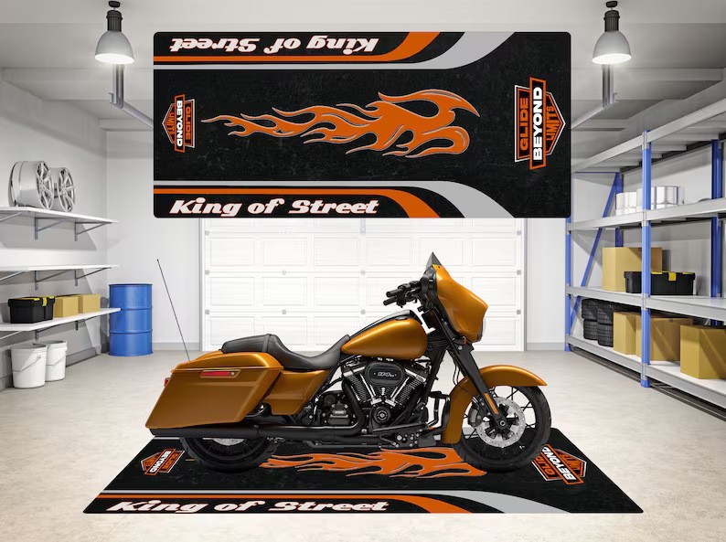 Cross-Border Motorcycle and Motorcycle Special Display Carpet Floor Mats Are Stain-Resistant and Easy to Care for Household Bedside Blankets Ready for Wholesale