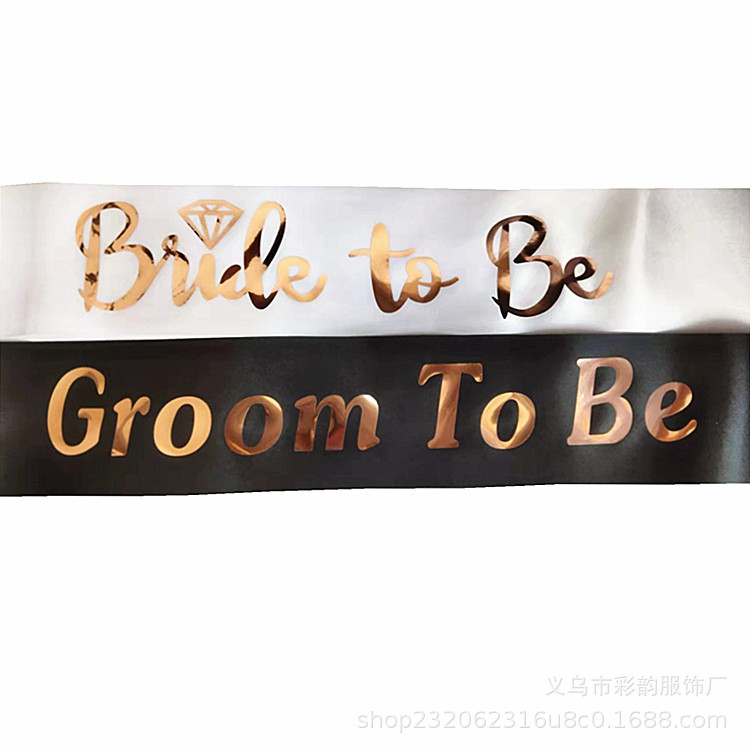 Bride to be Bride Shoulderband Bride to be Black