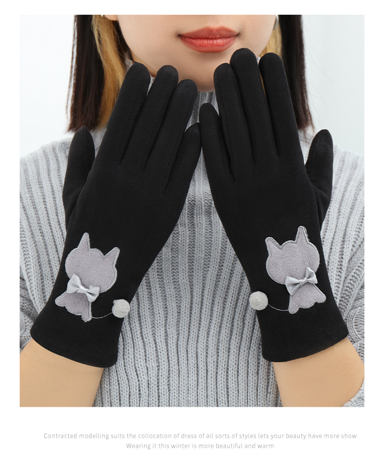Women's Cute Sweet Cat Gloves 1 Pair display picture 2