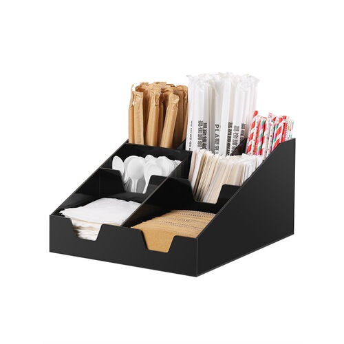 Milk tea shop disposable paper cup holder cup holder cup holder coffee straw storage box bar supplies special commercial
