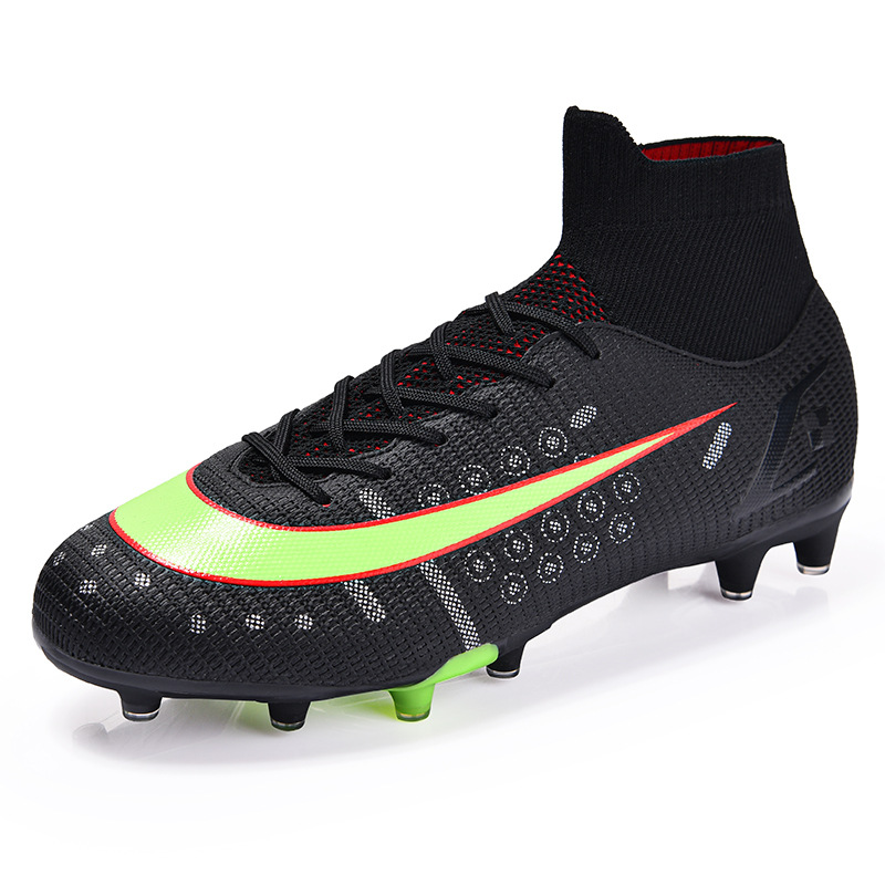 Exportación transfronteriza de la Escuela Secundaria zapatos de fútbol al aire libre de los hombres de uñas largas césped artificial TF uñas rotas de formación inferior de los hombres y las mujeres zapatillas de deporte