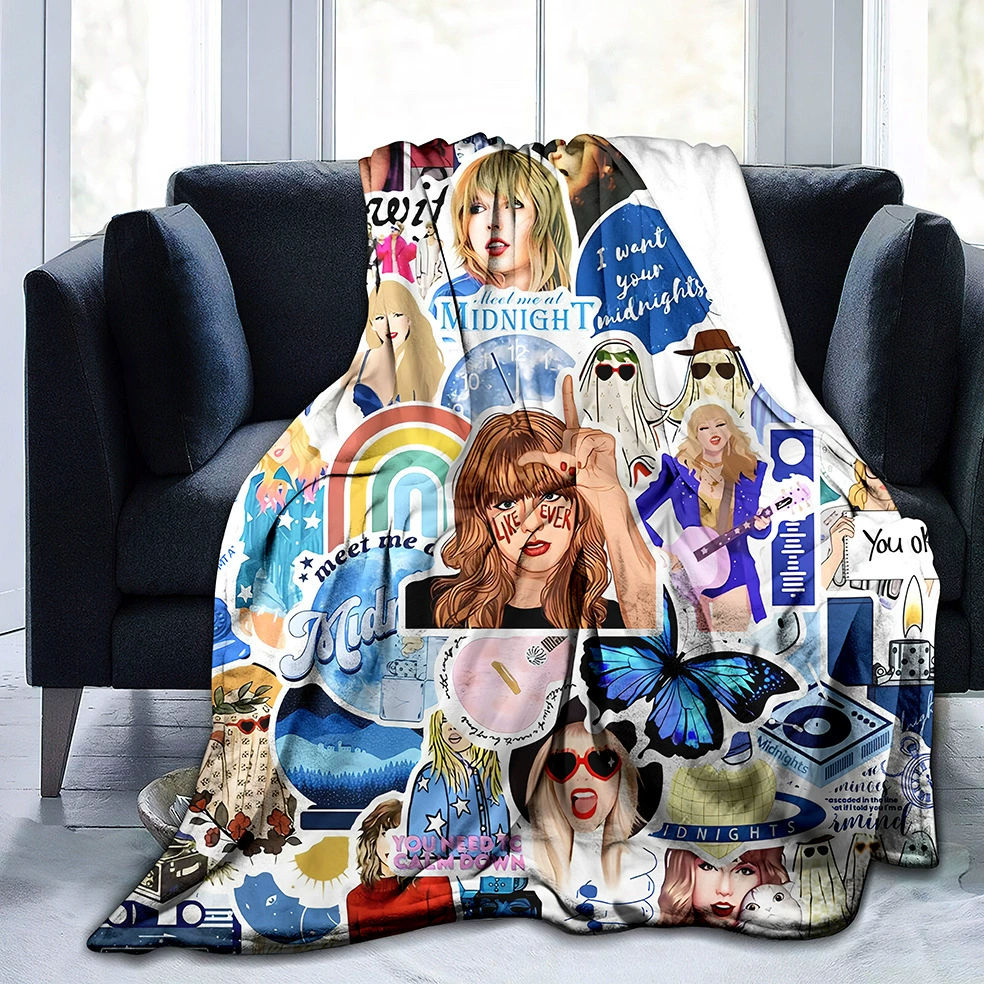 Плащ Фляэль Вигталь Печатной Банный покрывала певец TAYLOR SWIFT Taylorus Velft Calling Classes Pediament Beds Cover