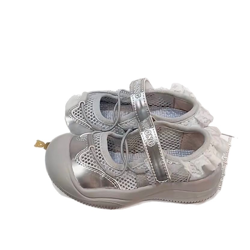 Sandalias deportivas estilo ballet para niñas Zapatos casuales de una sola red para niños 2025 verano nuevos zapatos de princesa Mary Jane para niñas image 5