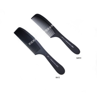 Factory direct carbon fiber Tony cover comb double head comb steel needle pointed tail comb hairdressing hair cutting plastic comb hairdressing comb
