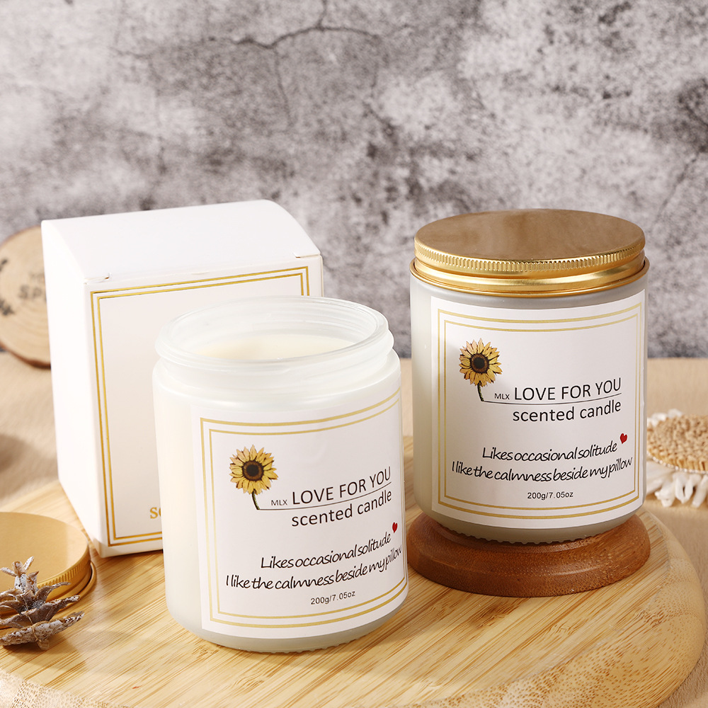 Vaso de vidrio esmaltado grande vela de banano al por mayor personalizada perfume transfronterizo acompañante vela adornos amazon