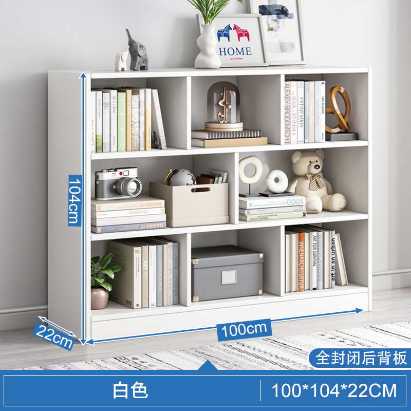 Estantería estante piso de juguete gabinete de almacenamiento estantería baja multi-capa armario sub-estante del Gabinete de celosía Rack de lectura