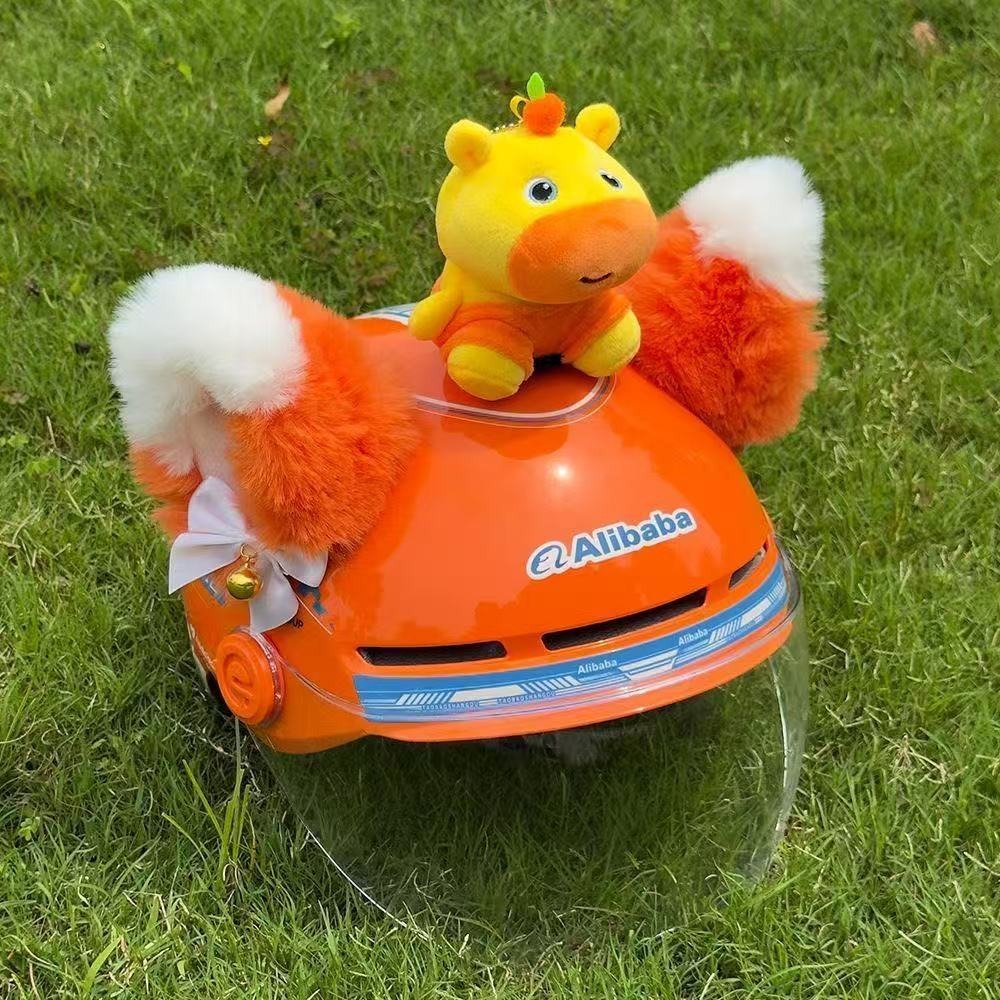 Motorcycle helmet decorative toy cute cartoon animal ear accessory children's riding decoration