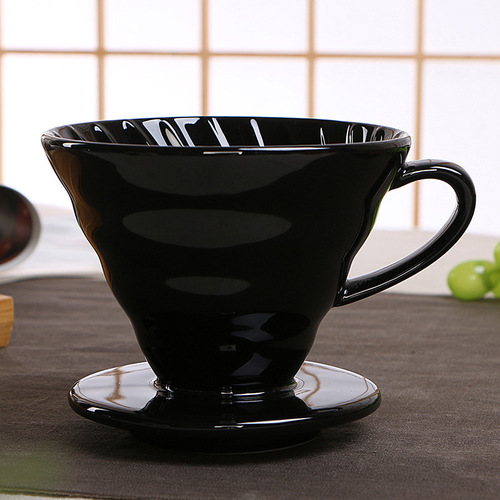 Ceramic conical hand-brewed coffee filter cup spiral drip filter 1-2 cups 2-4 cups coffee utensils