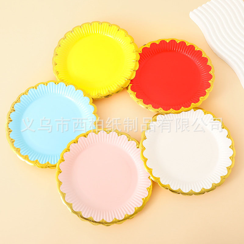 Cross-border Disposable 9inch Hot Stamping Lace Paper Plate Set Picnic Plate Cake Plate Large Paper Plate Dessert Table Decoration Cross-border Disposable 9inch Hot Stamping Lace Paper Plate Set Picnic Plate Cake Plate Large Paper Plate Dessert Table Decoration