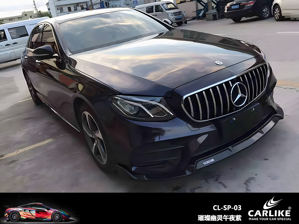 Carlake brillante camaleón coche que cambia de color película Ghost Midnight Purple body Film Ghost Midnight Blue full car Film