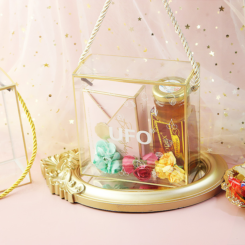 透明雪花酥包装盒牛轧糖饼干曲奇糖果手提盒礼盒棒棒糖新年礼盒