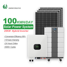 太阳能系统25KW混合逆变器光伏并离网混合发电系统家用储能
