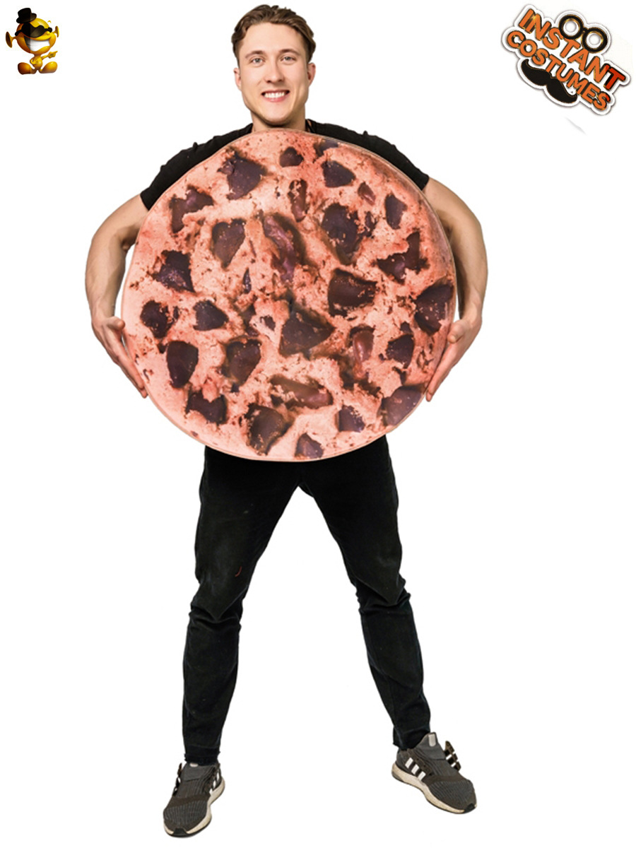 Adultos Funny cookie Cosplay traje del Partido de Halloween parodia alimentos mono rendimiento ropa