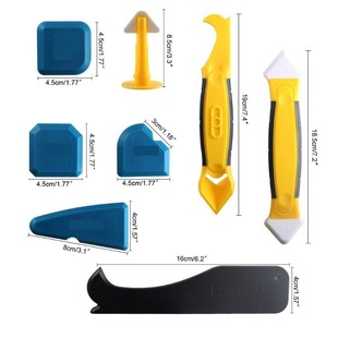 Cross-Border 8-piece glass rubber scraper plastic scraper Yin and Yang angle beautiful seam scraper plastic scraper