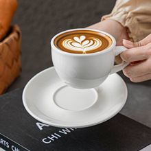 跨境马克杯冰美式咖啡杯复古陶瓷咖啡杯碟套装欧式拿铁杯轻奢水杯