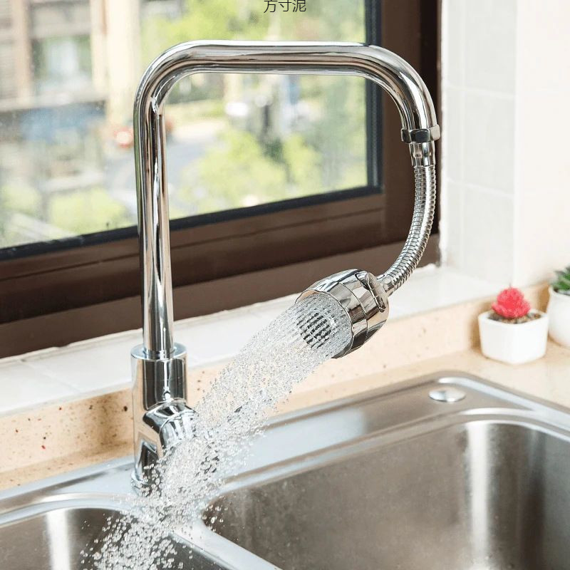 Household faucet extender splash-proof head, rotatable and extended shower head, kitchen splash-proof water extension pipe, wholesale for foreign trade undefined