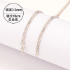 Silver925 chopin chain Chopin chain long sweater chain nude chain machine chain silver necklace plating platinum