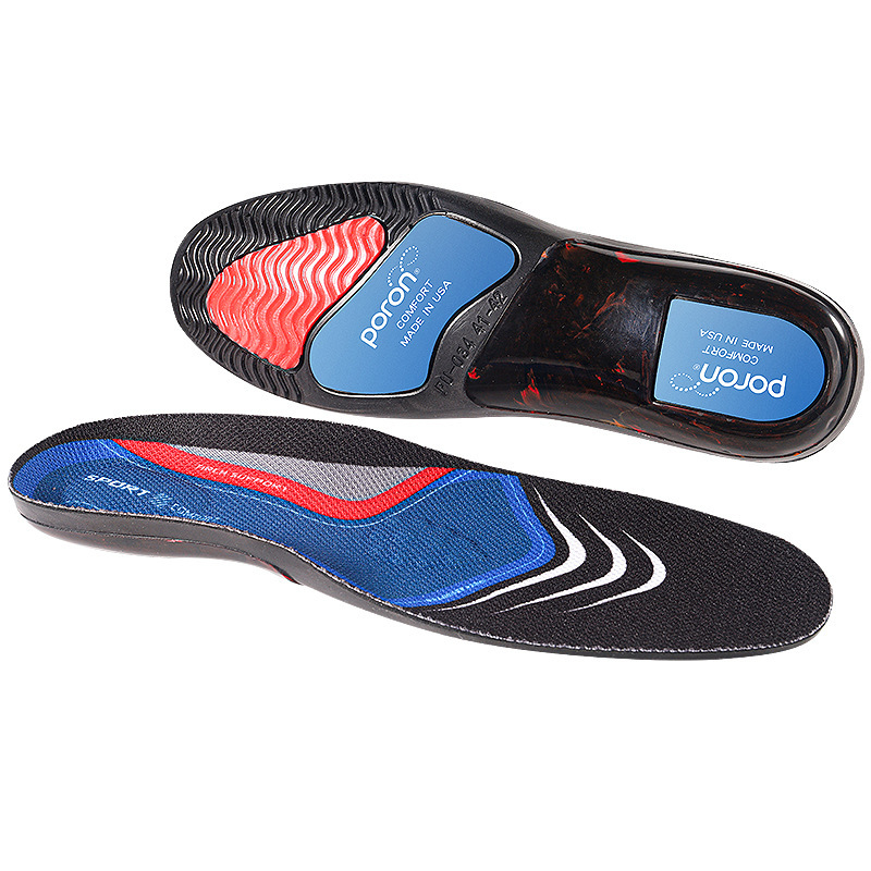 Poron amortiguador anti-torsión arco de soporte de zapato deportivo hombre y mujer baloncesto correr alta elasticidad amortiguador sudor antiolor