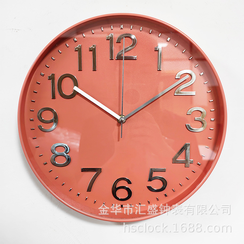 12 pulgadas 30CM moderno reloj de pared minimalista estereoscópico digital creativo reloj de pared redondo comercio exterior exportación fabricante de reloj de cuarzo